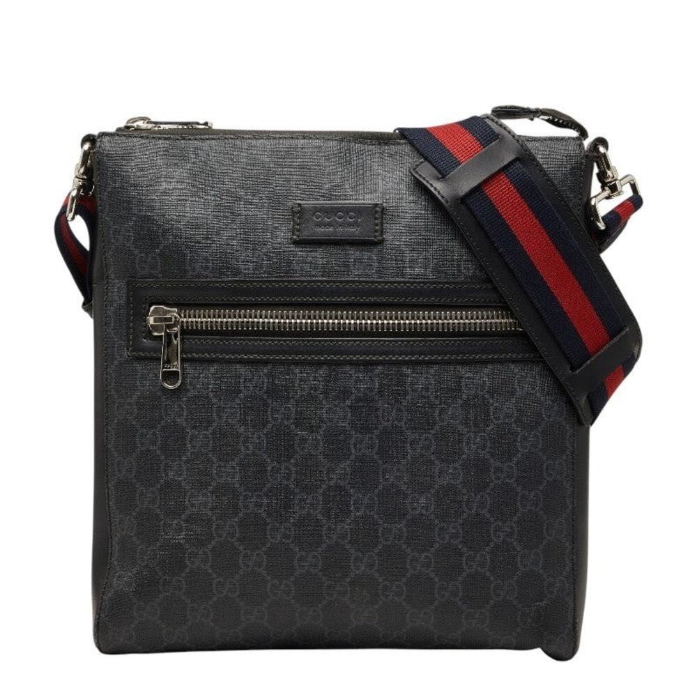Gucci GG Supreme Shoulder Bag Black